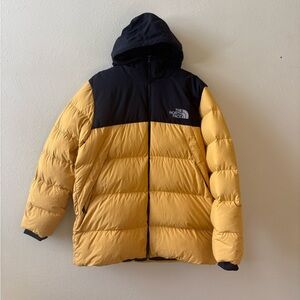 The North Face Men's Yellow Nuptse Jacket